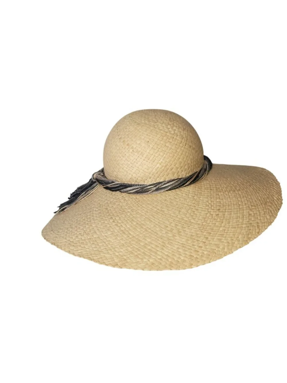 Miss Bierner Vintage Wide Brim Hat bohemian-chic hippie-inspired, old money